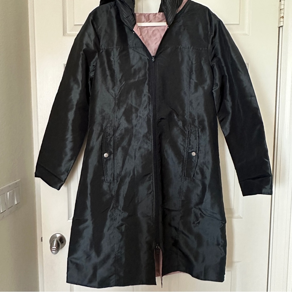 Sleek Grey/Pink reversible Women's Coat